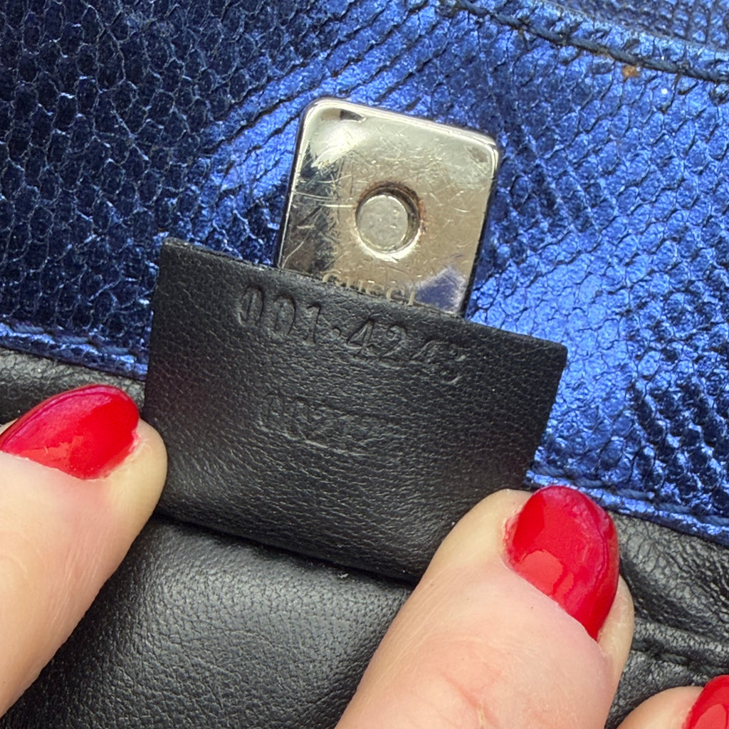 Gucci Metallic Python Jackie Bag