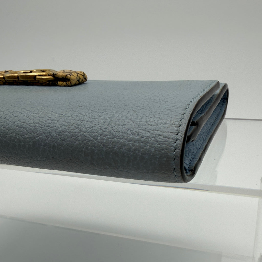 Gucci Interlocking GG Continental Python Emblem Wallet