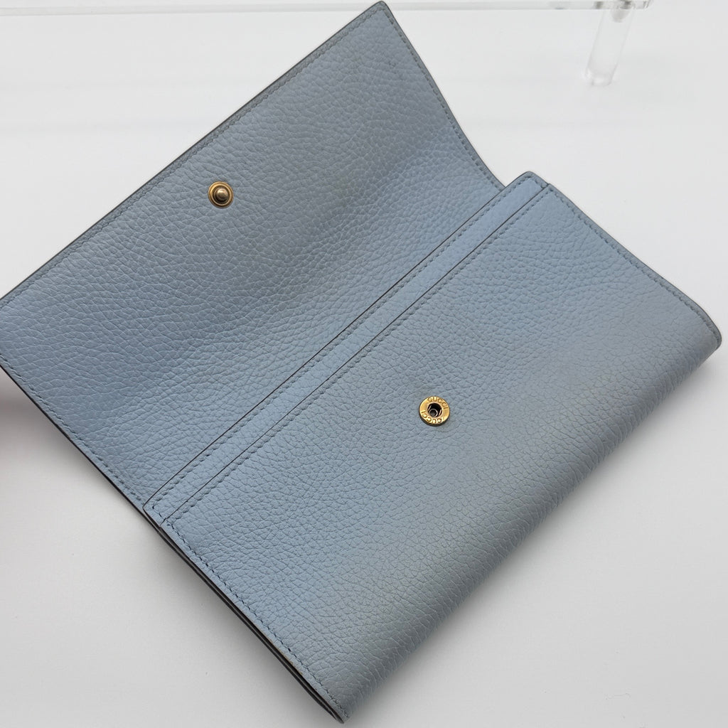 Gucci Interlocking GG Continental Python Emblem Wallet