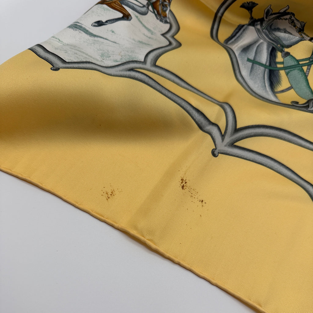Hermès Les Chevaux des Moghols Silk Scarf