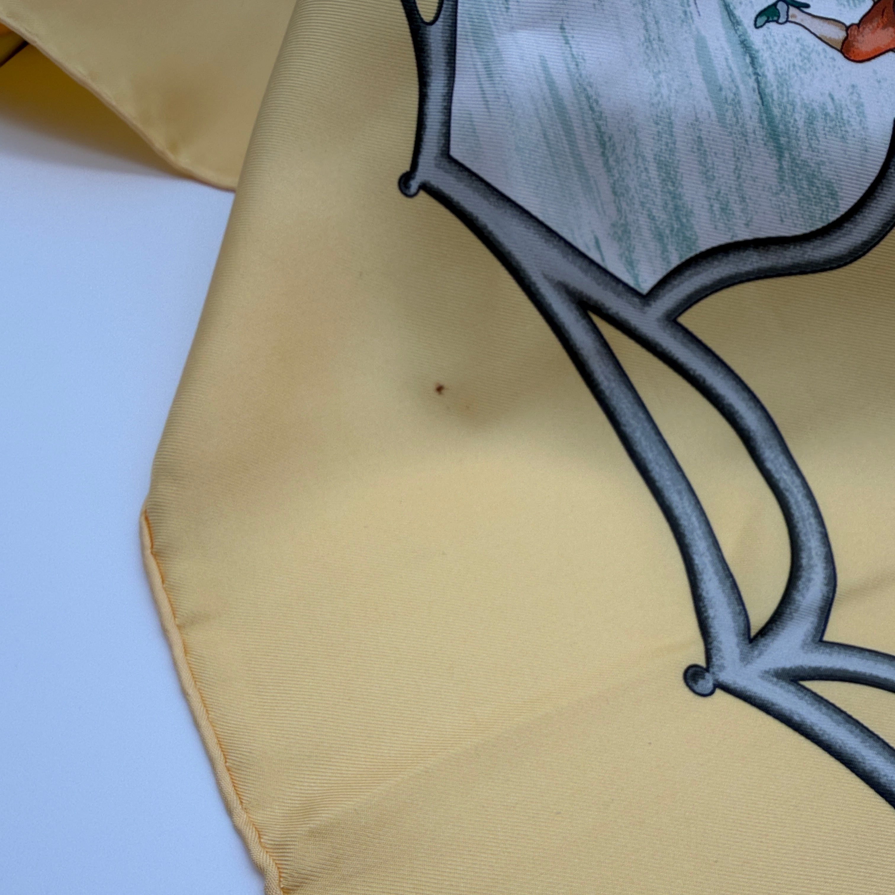 Hermès Les Chevaux des Moghols Silk Scarf