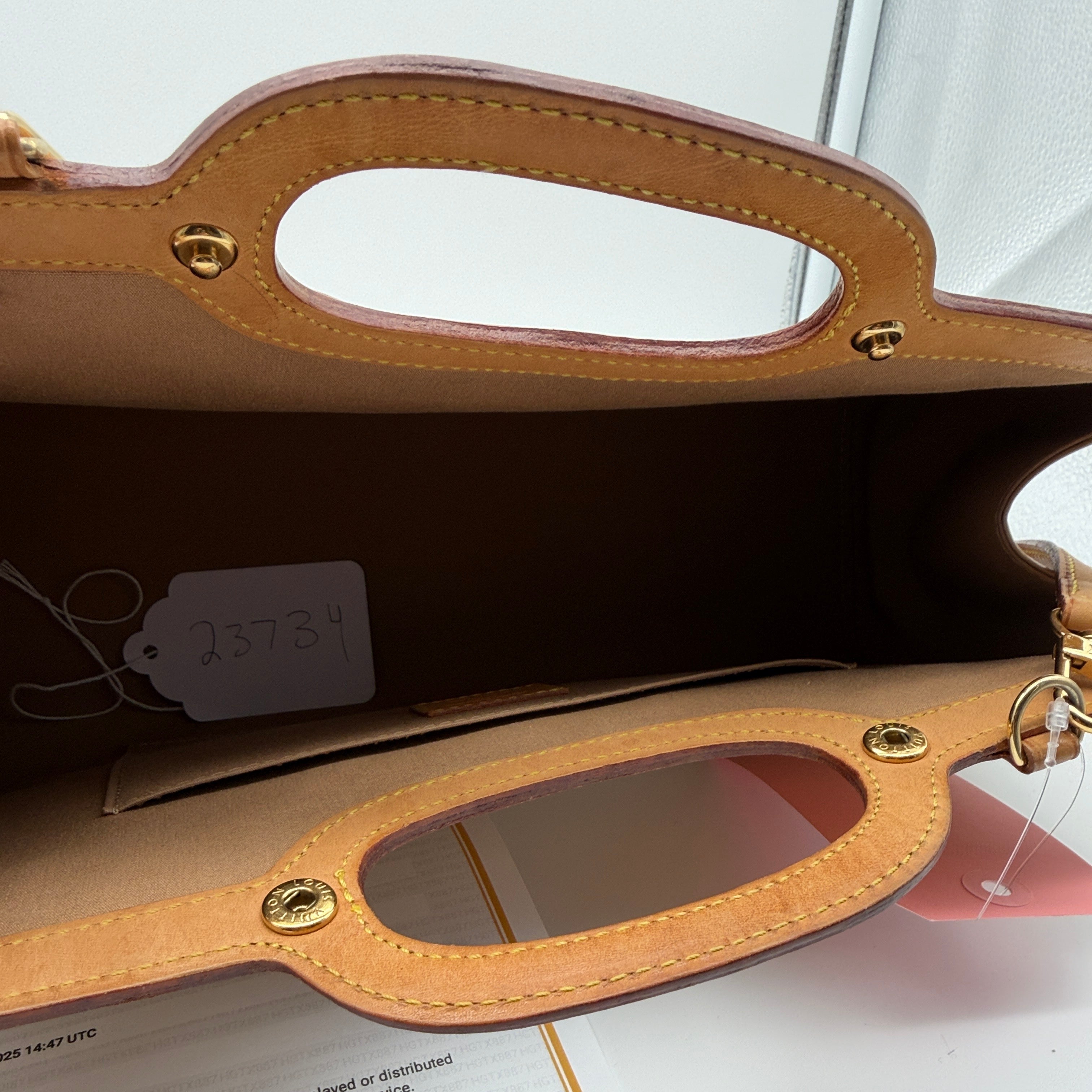 Louis Vuitton Noisette Monogram Vernis Roxbury Drive Bag
