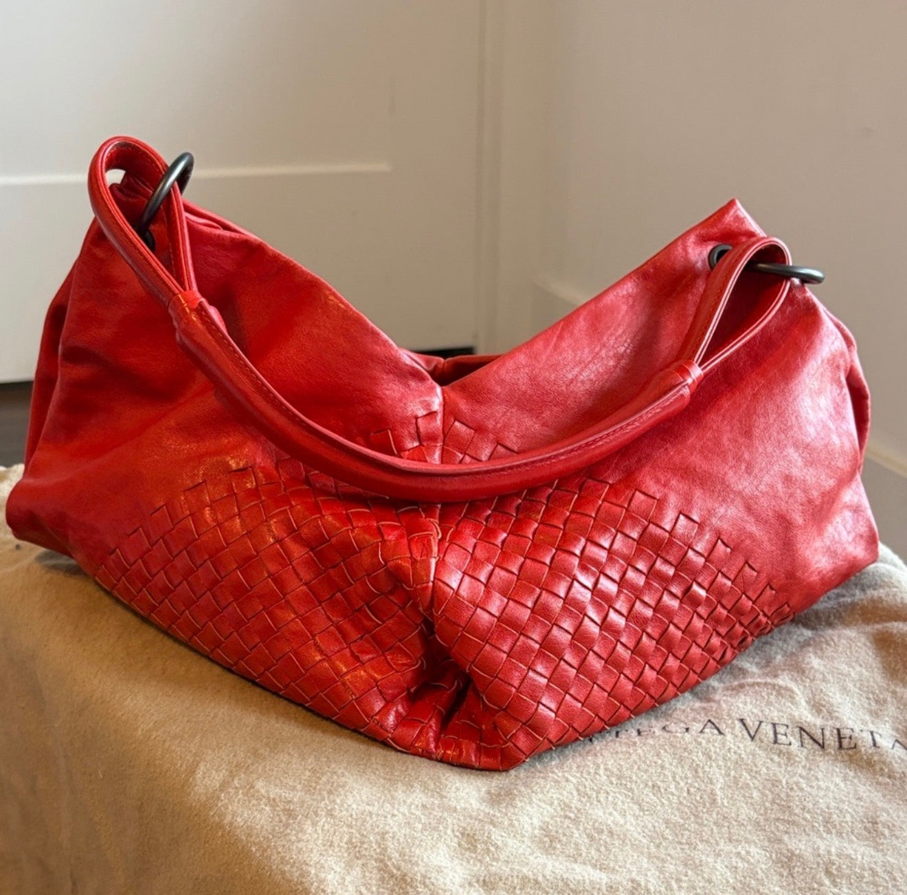 Bottega Veneta Aquilone Fortune Cookie Hobo Bag