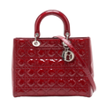 Christian Dior Lady Dior Cannage Large Patent Leather 2 Way