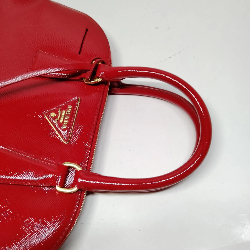 Prada Saffiano Vernice Promenade Bag