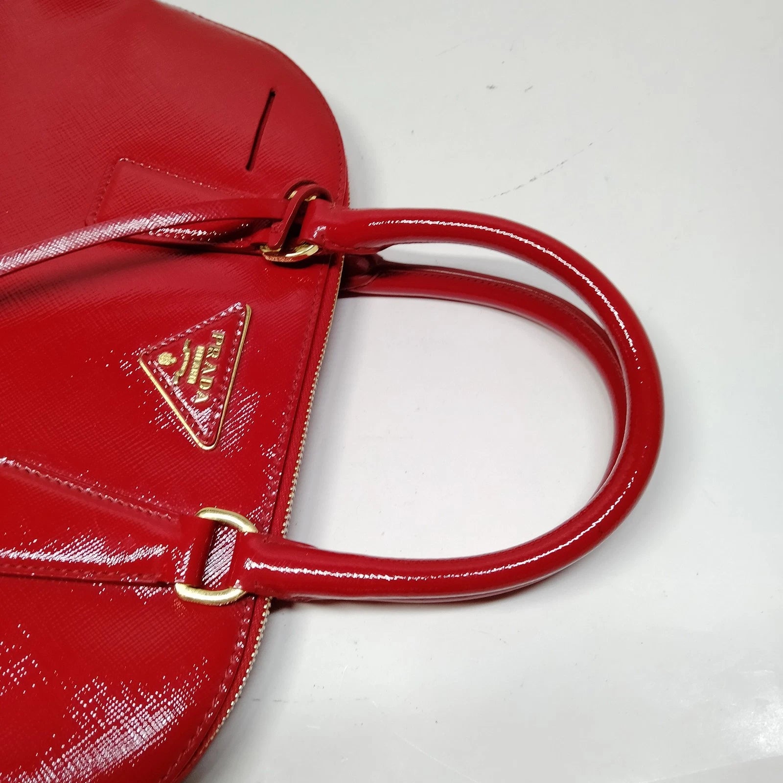 Prada Saffiano Vernice Promenade Bag