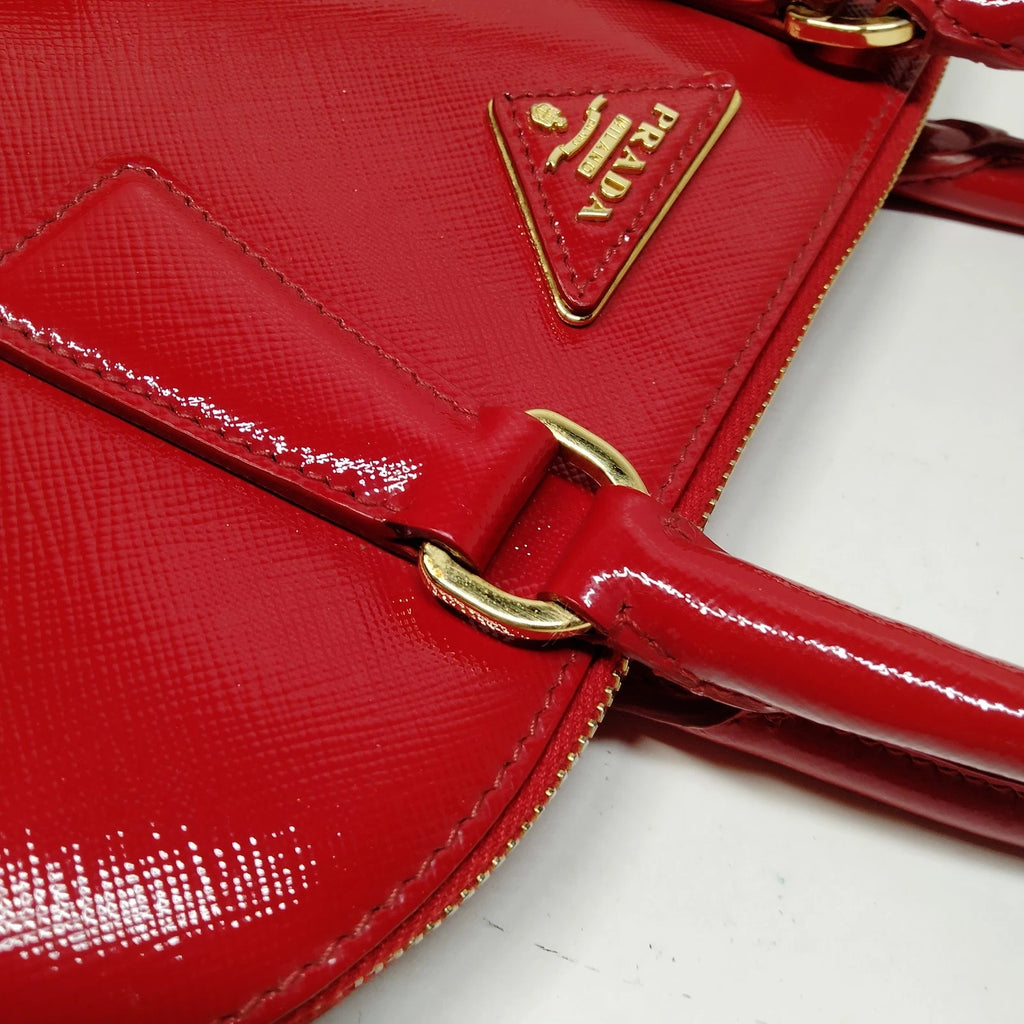 Prada Saffiano Vernice Promenade Bag