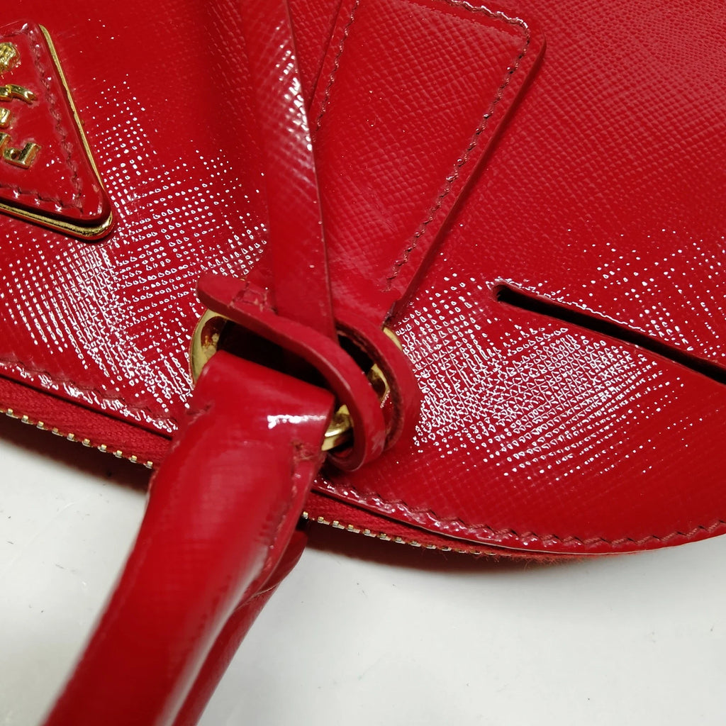Prada Saffiano Vernice Promenade Bag