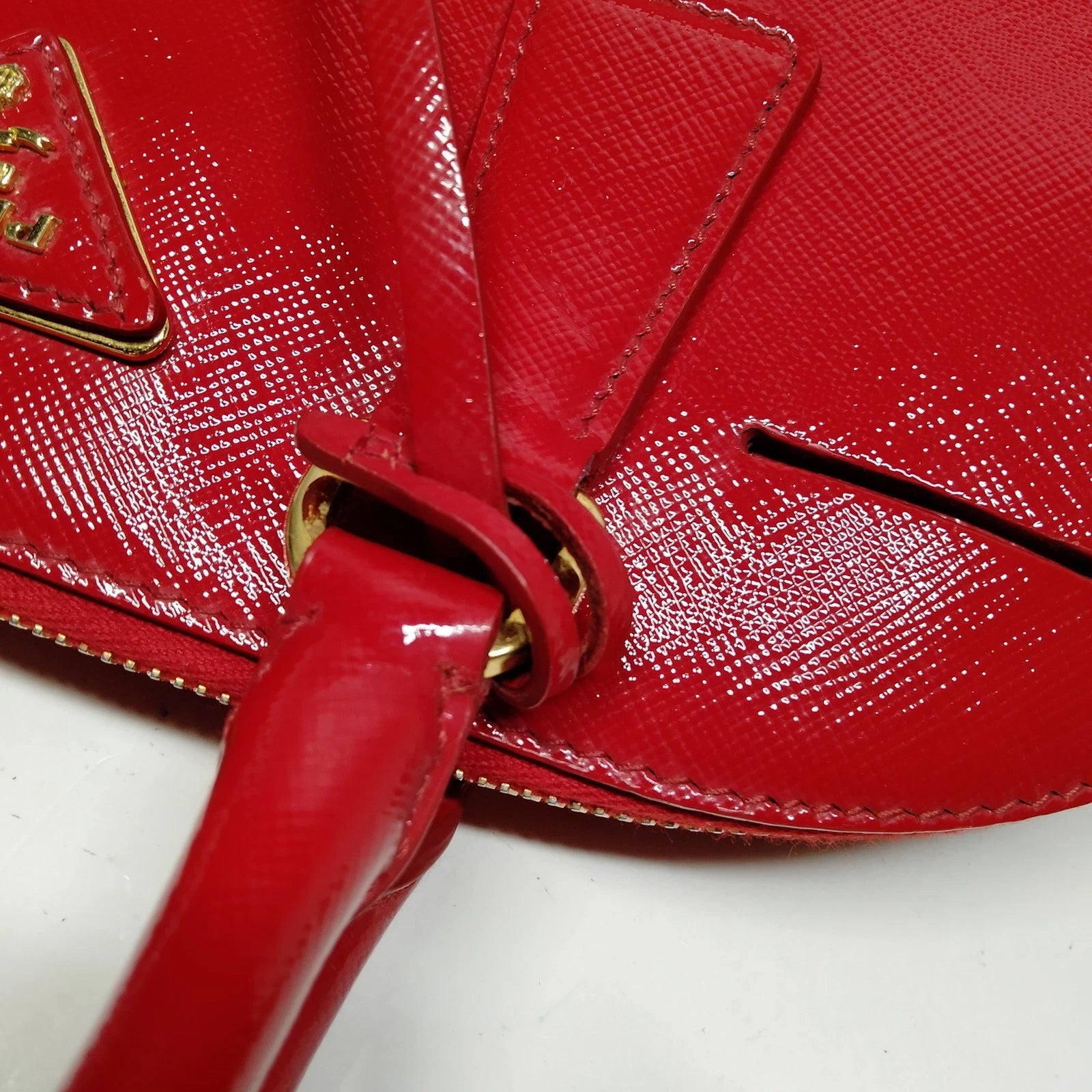 Prada Saffiano Vernice Promenade Bag