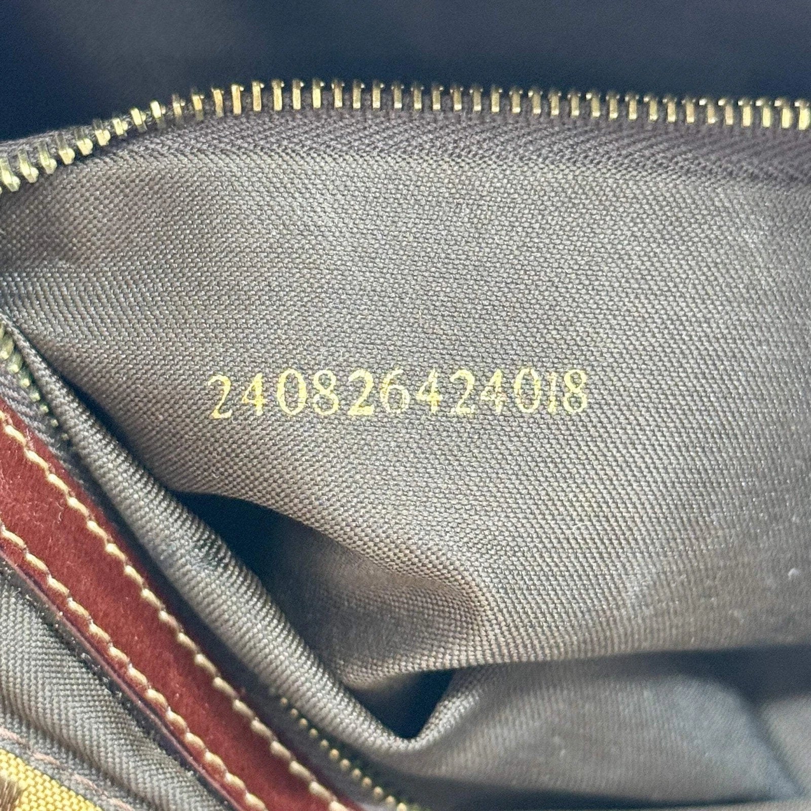 Fendi Zucchino Mamma Baguette Shoulder Bag