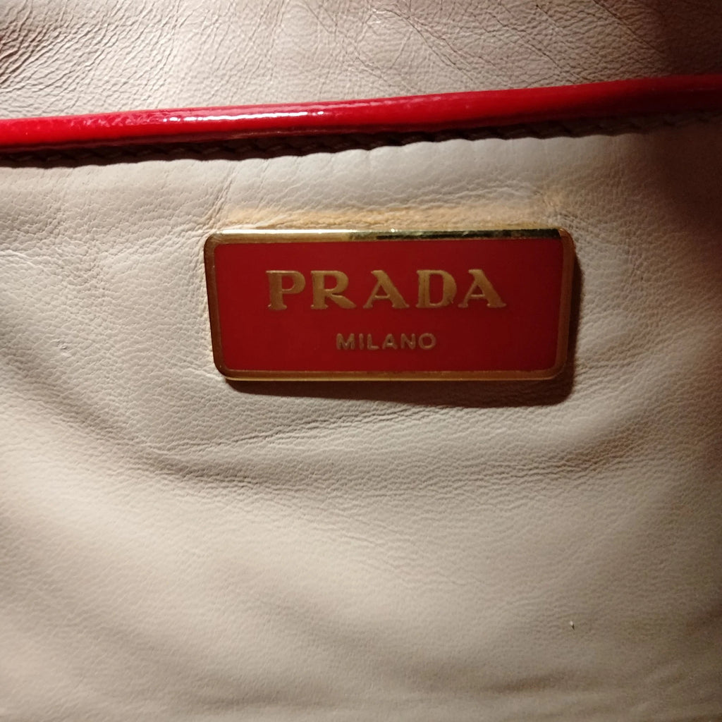 Prada Saffiano Vernice Promenade Bag
