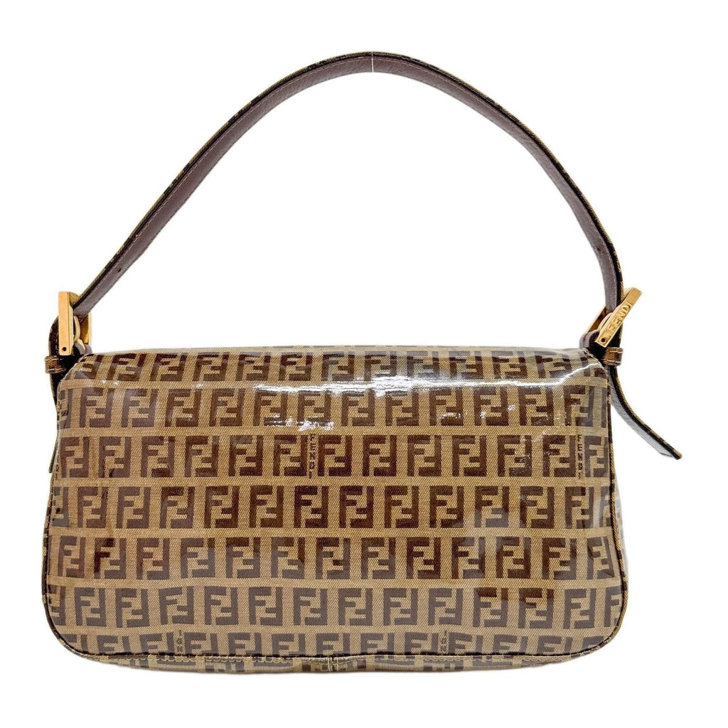 Fendi Zucchino Mamma Baguette Shoulder Bag