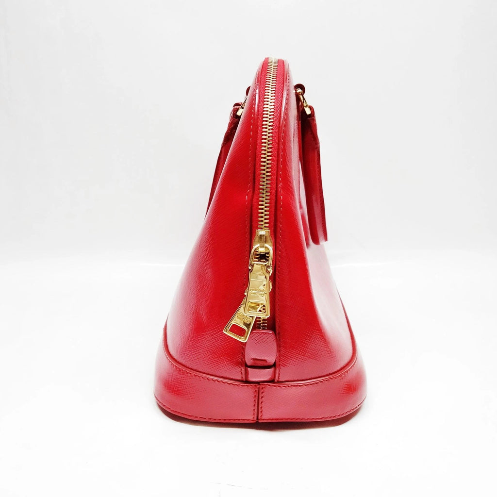 Prada Saffiano Vernice Promenade Bag