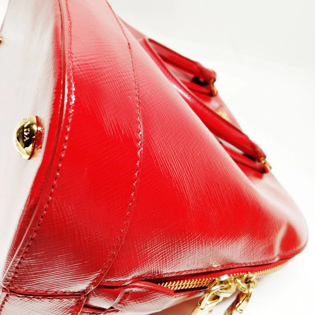 Prada Saffiano Vernice Promenade Bag