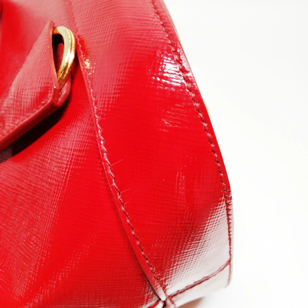 Prada Saffiano Vernice Promenade Bag