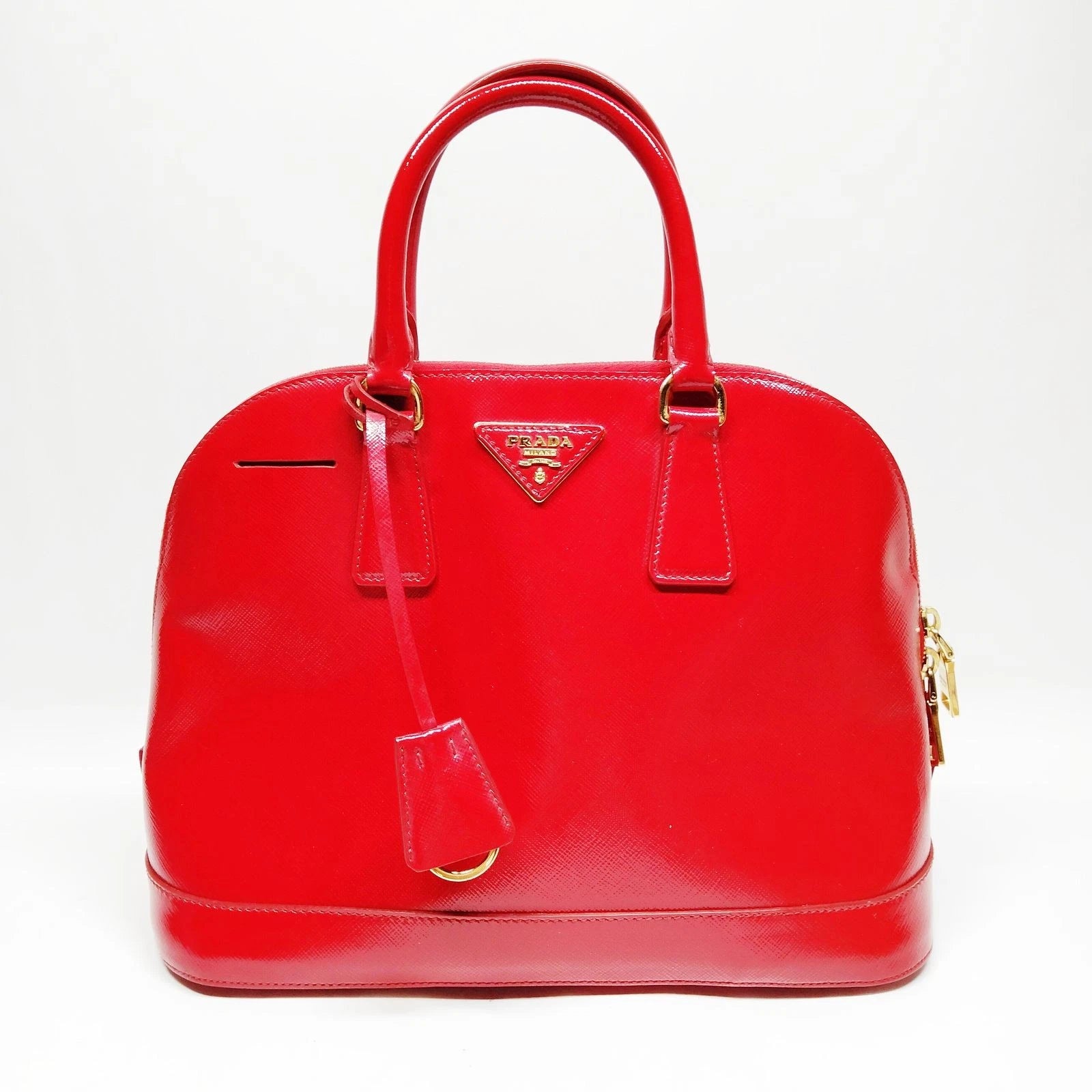 Prada Saffiano Vernice Promenade Bag