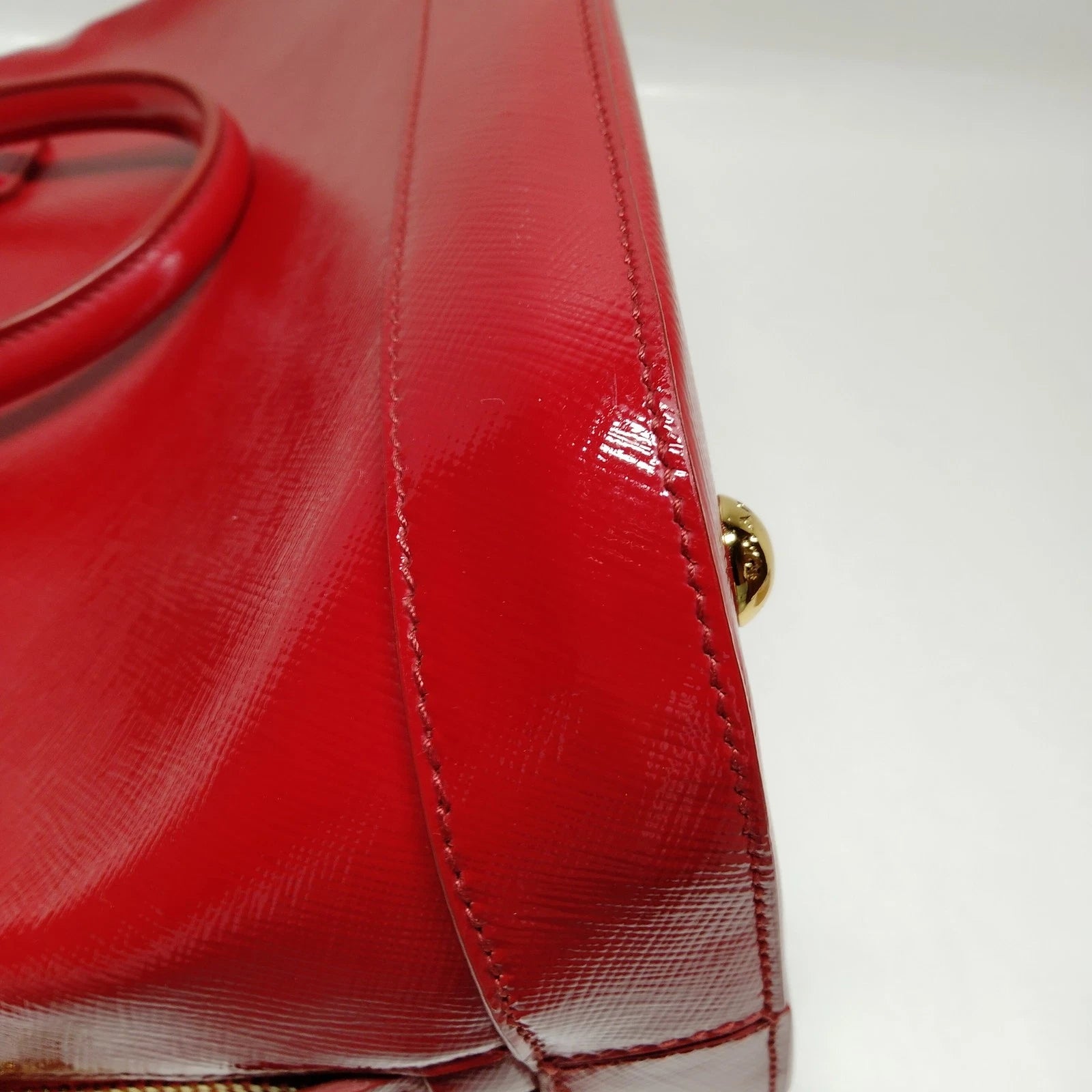 Prada Saffiano Vernice Promenade Bag