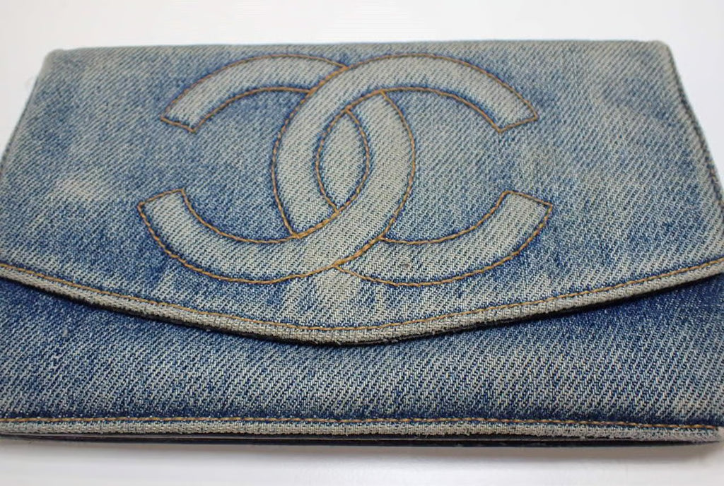 Chanel Denim Wallet on a Chain