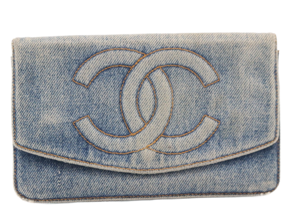 Chanel Denim Wallet on a Chain