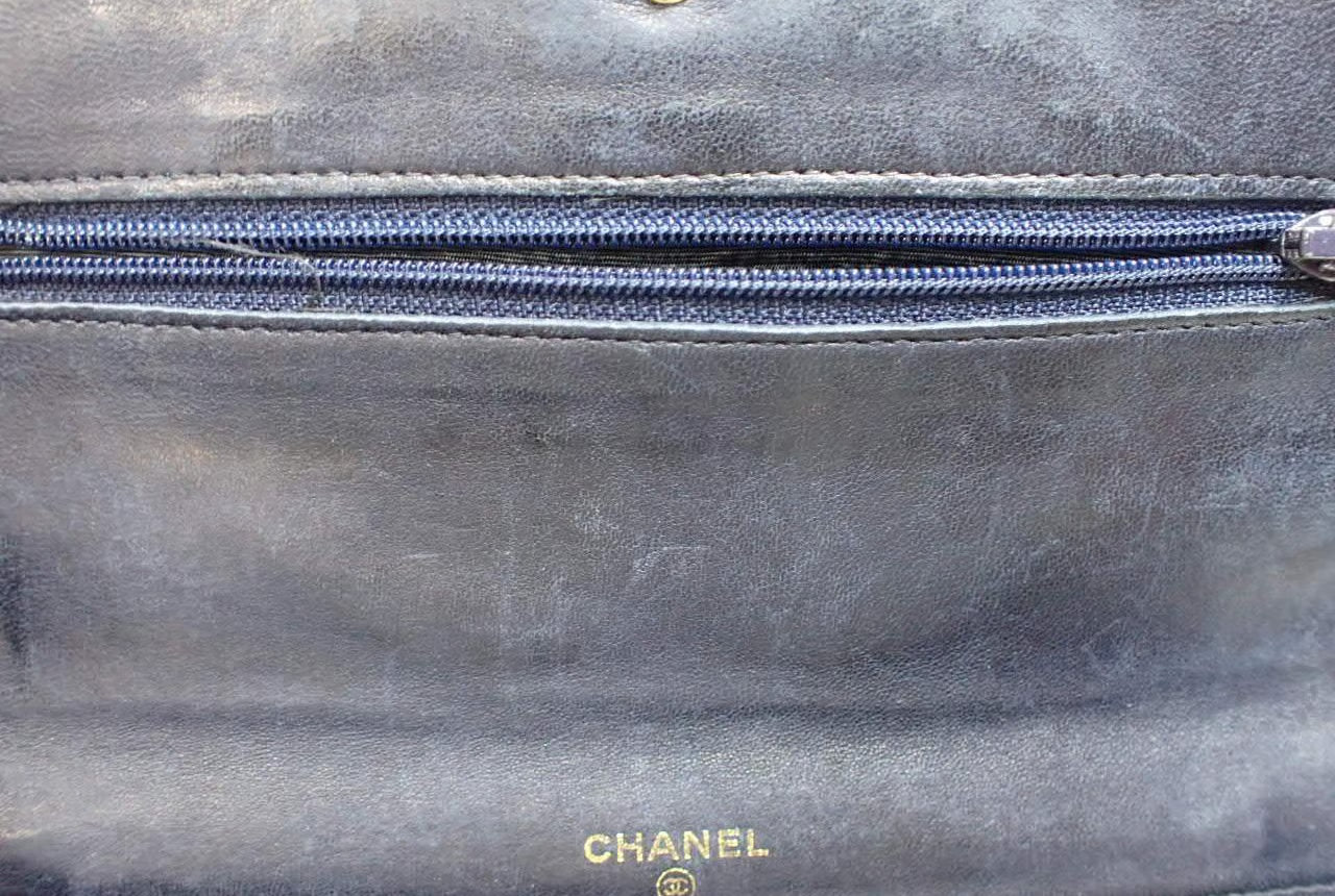 Chanel Denim Wallet on a Chain