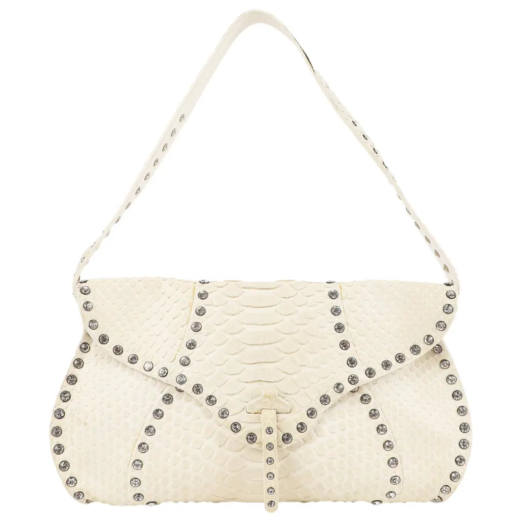 Céline Python Leather Poulbot Shoulder Bag